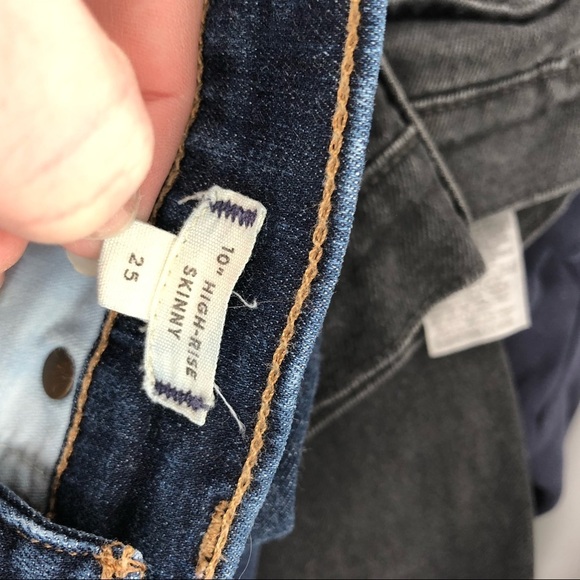 MADEWELL 10" High-Rise Skinny Jeans Lucille Wash Dark Wash Stretch Denim 25 - Picture 7 of 9